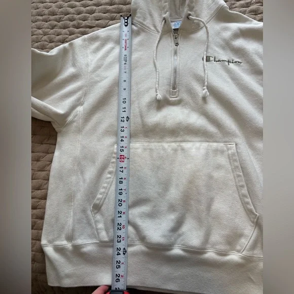 Champion Reverse Weave Quarter Zip Hoodie Size L - Picture 6 of 6